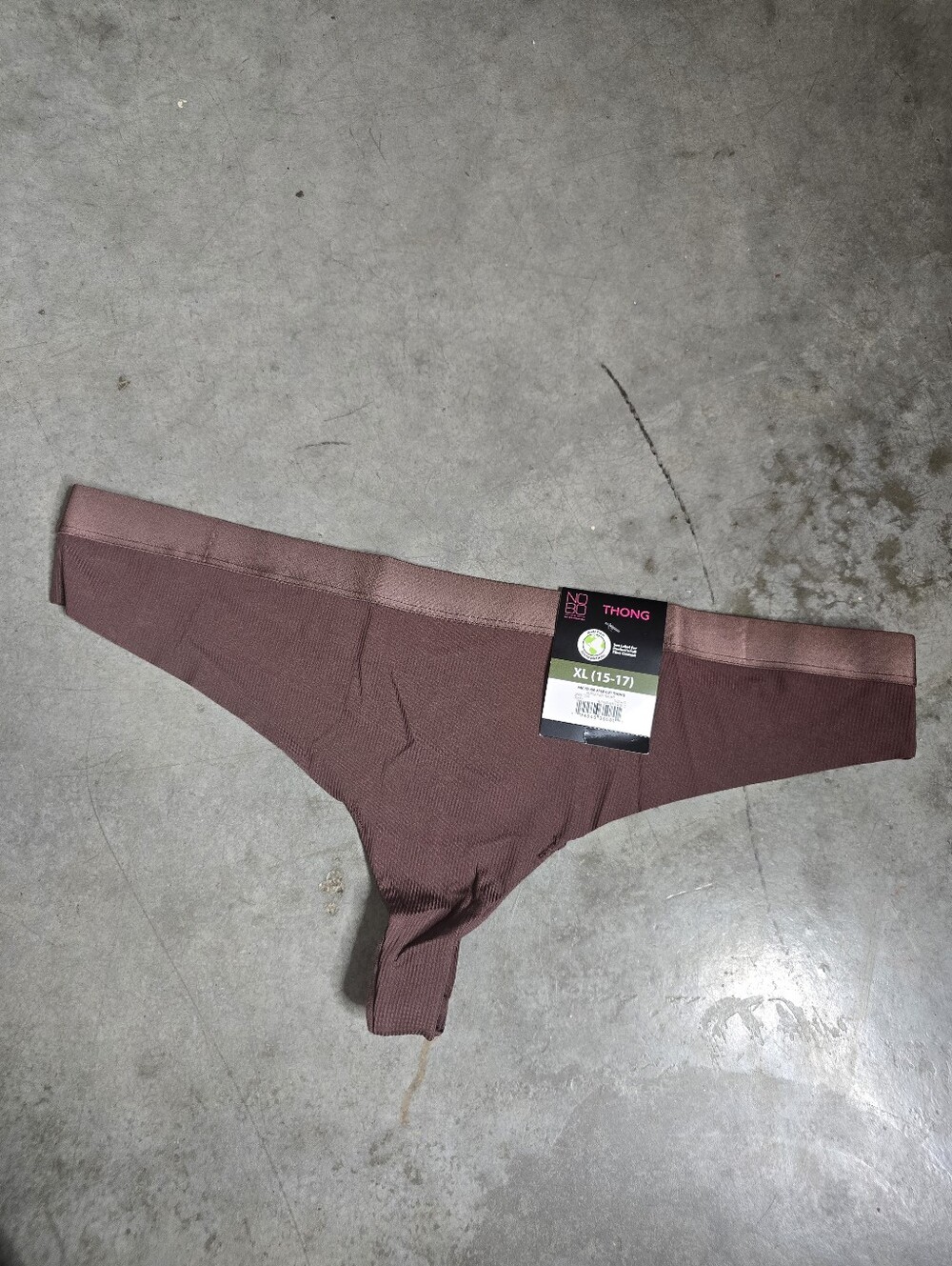 NOBO Mauve/Brown Free Cut Thong XL